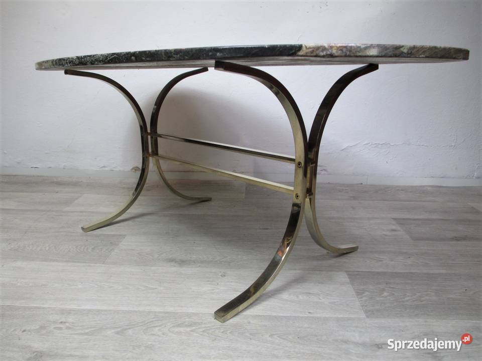 Kawowy stolik z kamiennym blatem Meble lubelskie Lublin