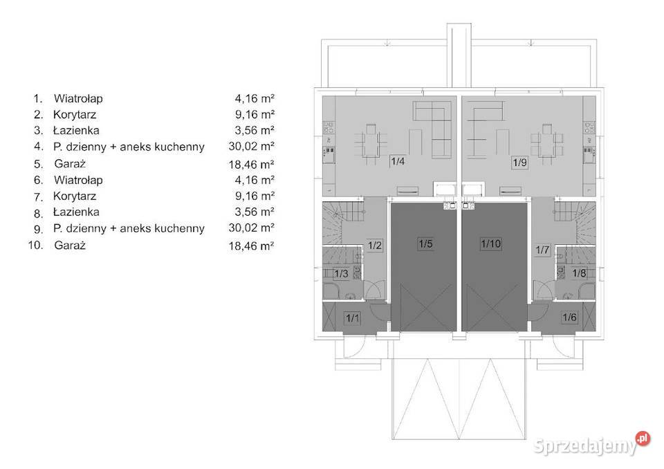 Energooszczędny Nowy Dom Garaż Taras Ogród Duża Czarnków