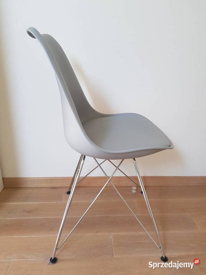 Krzesło pojedyńcze szare 48cm Szczecin sprzedam