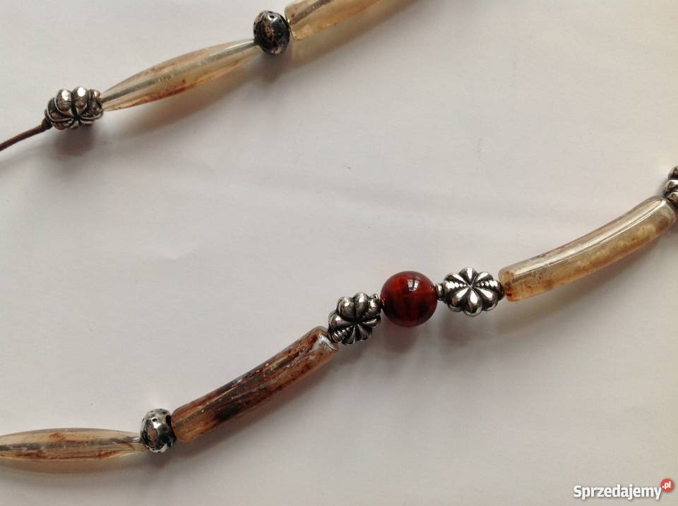 Naszyjnik ze sztucznego bursztynu Częstochowa