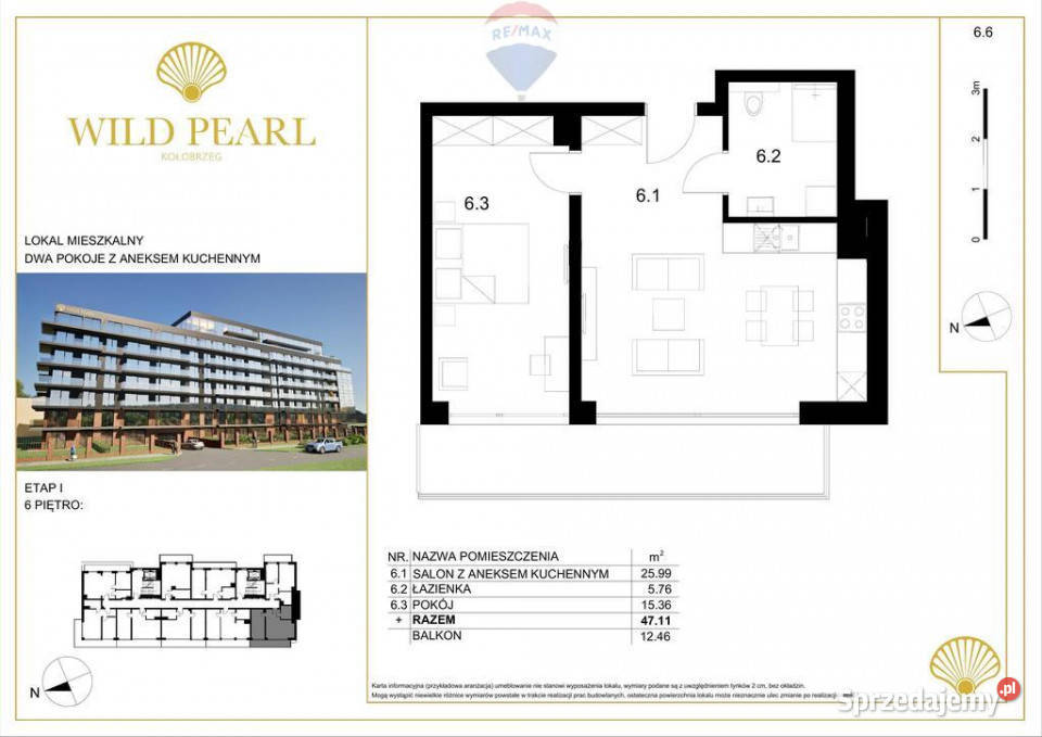 Prestiżowy adres w Kołobrzegu Wild Pearl Piętro 6 Kołobrzeg