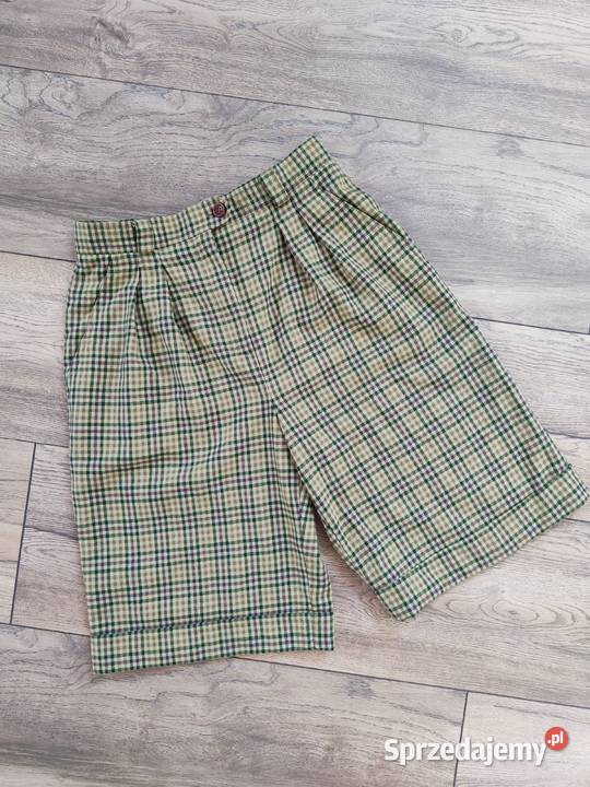 Wełniane spodnie Vintage Krata Lotz 40 42 Moda i Styl podkarpackie Jasło