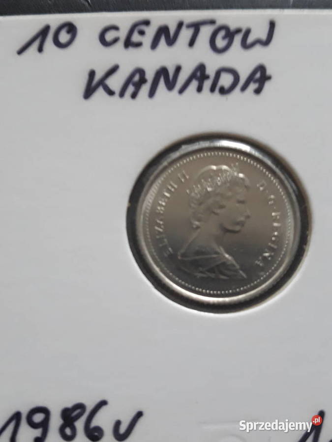 10 Centów Kanada 1986 r Konin sprzedam