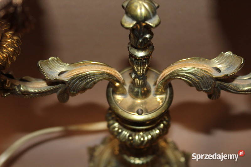 Mosiężna lampka dwuramienna 39 FiaF Szczecin