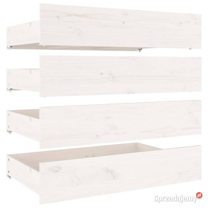 Rama łóżka z szufladami biała 160x200 WM3103570 Warszawa