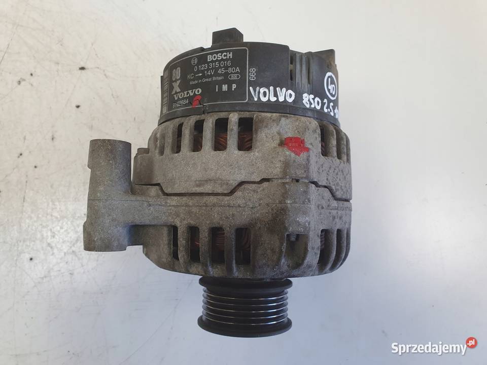 Volvo S40 V40 18 16V ALTERNATOR 0123315016 valeo Układ elektryczny silnika lubelskie