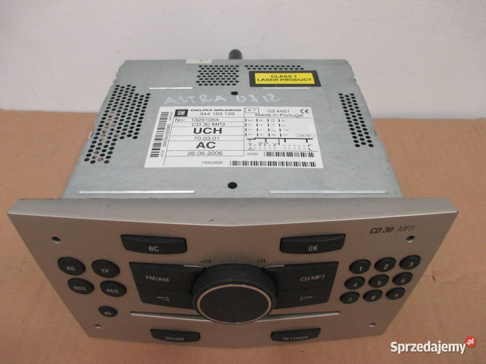 Radio samochodowe Opel CD 30 MP3 Grundig