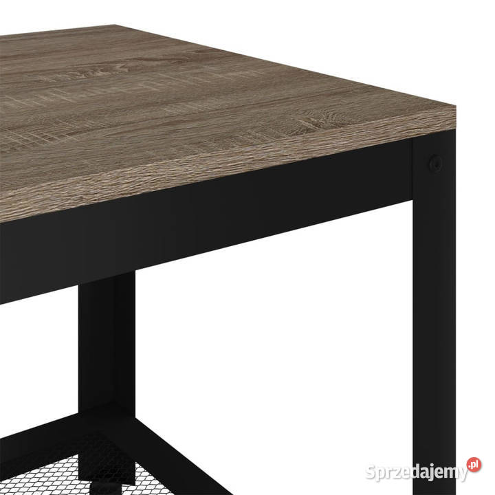 Stolik kawowy szaroczarny 90x45x45 MDF i żelazo mazowieckie Warszawa