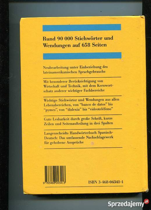 Langenscheidts SpanischDeutsch DeutschSpanisch Szczecin