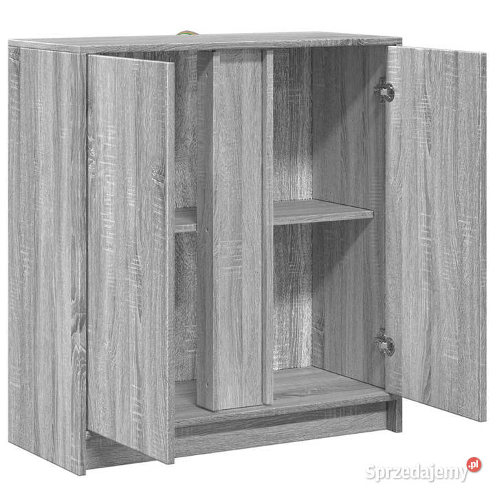 Szafka z LED szary dąb sonoma 77x34x85 WM852136 mazowieckie Warszawa