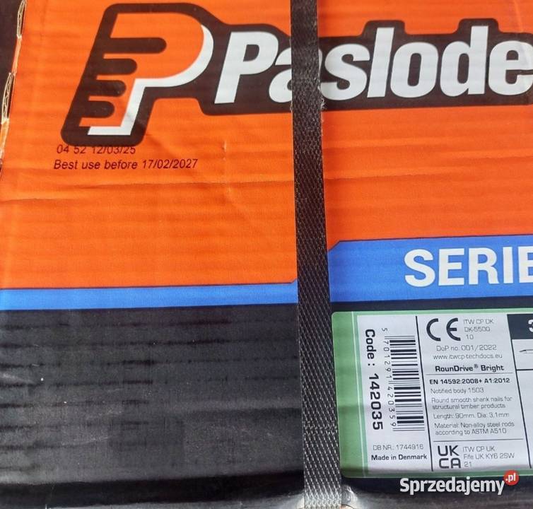 Gwoździe Paslode IM90 31x90mm Smooth Wypędy