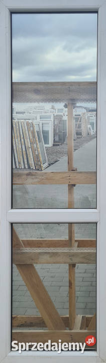 OKNA KacprzaK Witryna 65X213 FIX Używany PCV Okna ścienne sprzedam