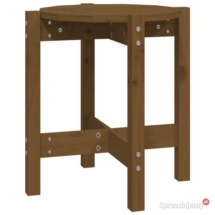 Stolik kawowy miodowy brąz 425x45 lite drewno