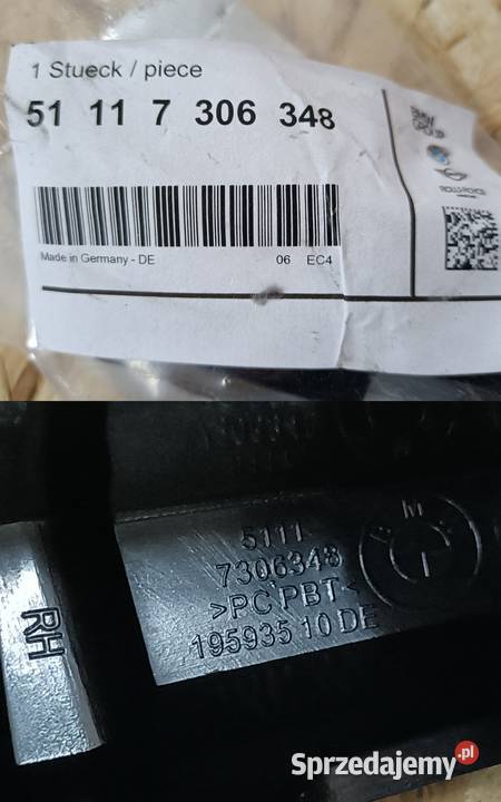 BMW i3 I01 I01N ŚLIZG MOCOWANIE UCHWYT ZDERZAK