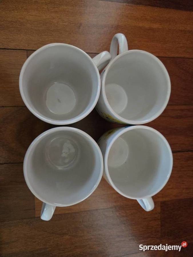 Zestaw 4 kubków stan NOWY pojemność 250350 ml Czaplinek