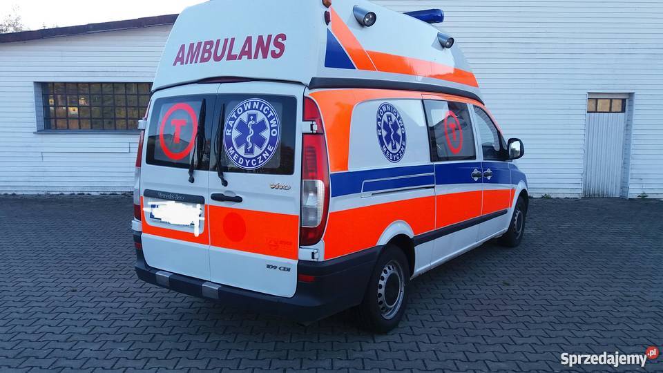 Ambulans karetka Mercedes Vito maxi extralong Biskupiec-Kolonia Druga sprzedam
