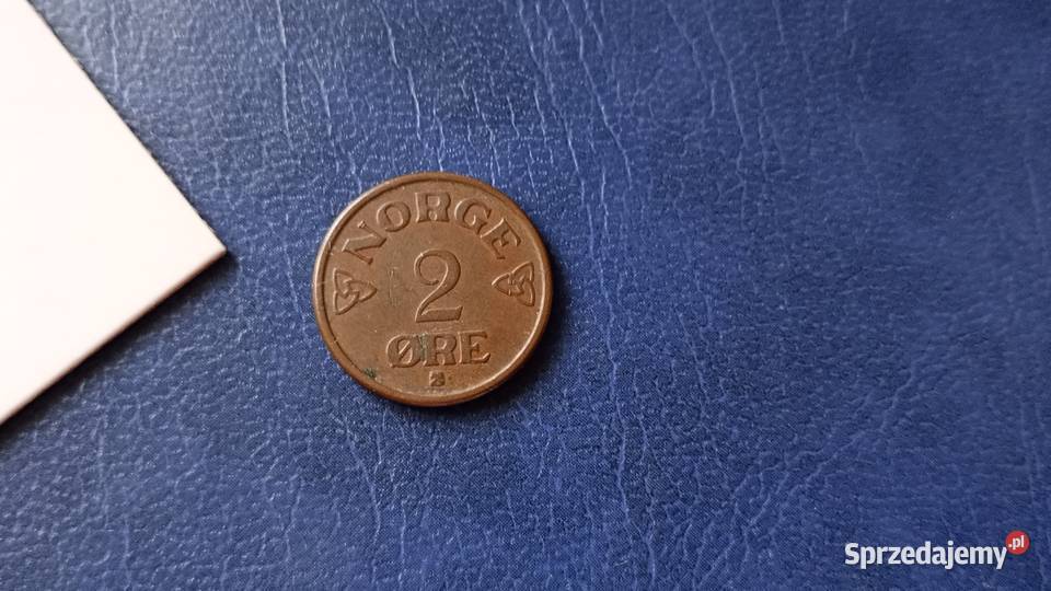 Stare monety 2 ore 1954 Norwegia podkarpackie Lesko