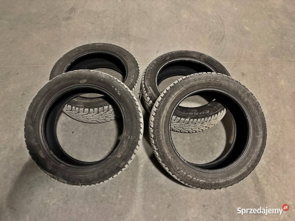 Opony zimowe 21555R17 Kormoran 6mm kpl 4 sztuk podkarpackie Rzeszów sprzedam