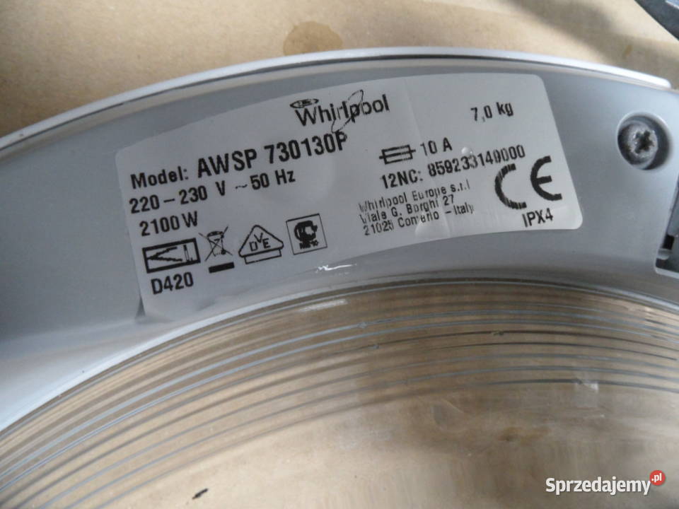 drzwi pralki whirlpool AWSP730130P świętokrzyskie Łopuszno