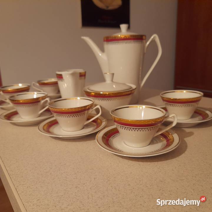 Porcelana PRL Serwisdo kawy z Chodzieży lata70te Warszawa