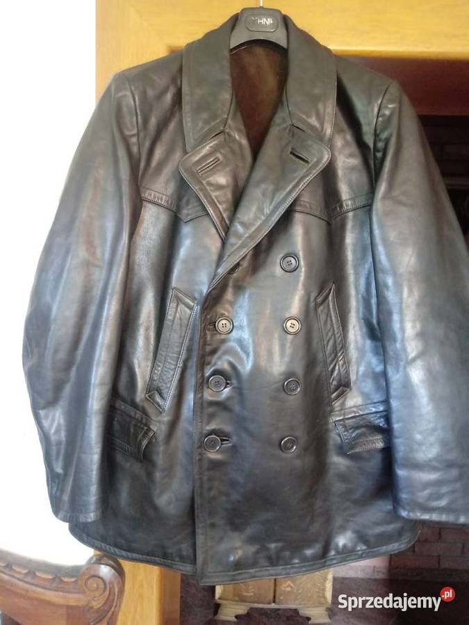 płaszcz skórzany kurtka męski czarny do Piotrówek sprzedam