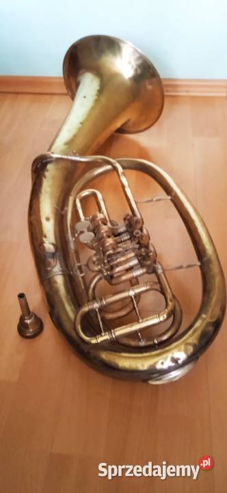 Stara trąbka saxhorn tenorowy z lat 30 tych małopolskie Kraków