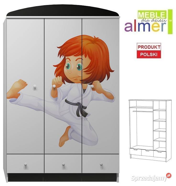 KARATE KID 18 N10 szafa dziecięca 120x53 w190 Łapy