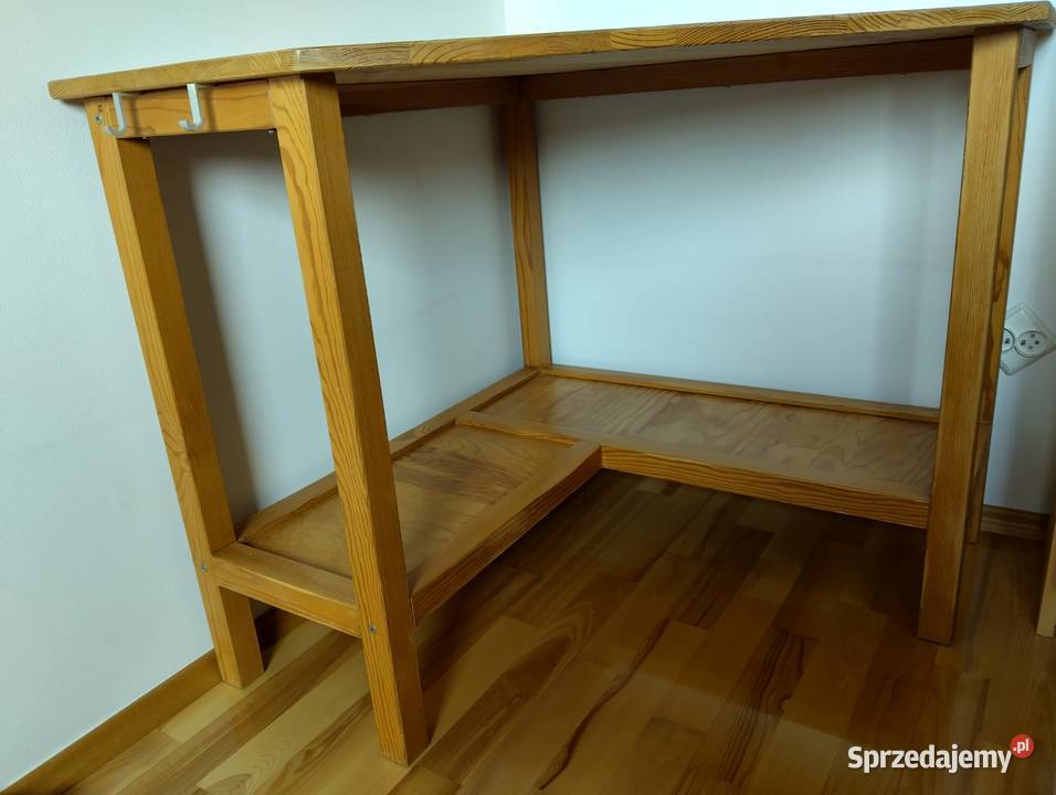 Biurko narożne drewniane Ikea Wrocław