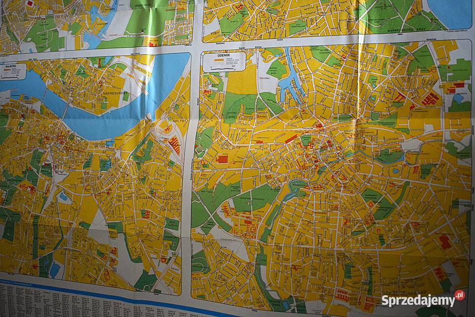 Mapa drogowa Danii z lat 70 tych XX w Chełmno