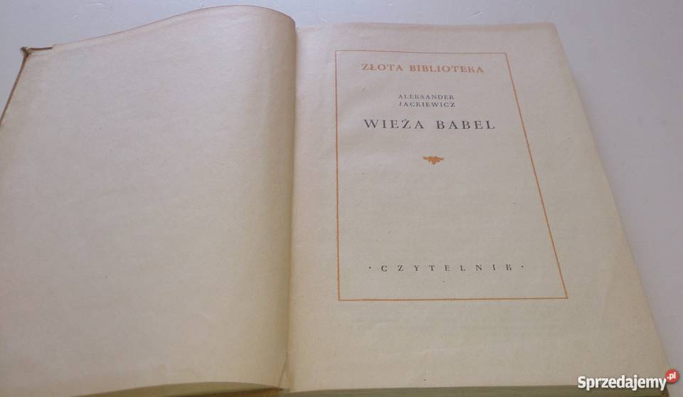 Aleksander Jackiewicz Wieża Babel Książka śląskie Rogoźnik