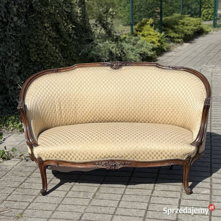 ARTexpert Wygodna pałacowa sofa Ludwik do