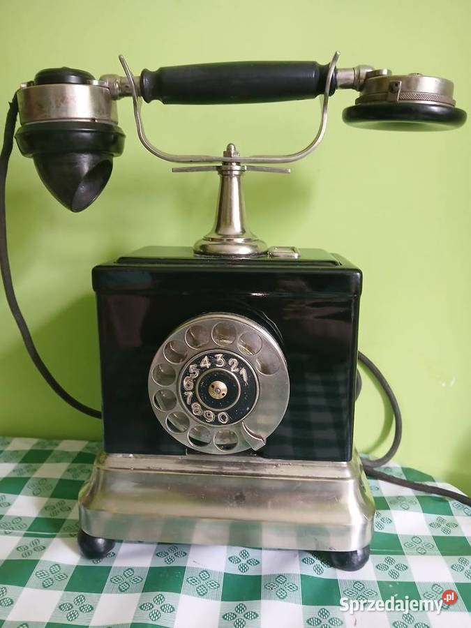 Stary telefon na tarcze z lat 30 tych Telefony przewodowe Kraków
