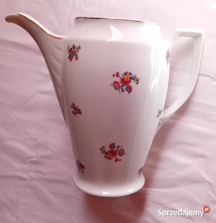 Dzbanek art deco Giesche ręcznie malowany Koźminek