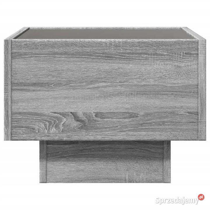 Stolik boczny z LED szary dąb sonoma 40x40x30 mazowieckie