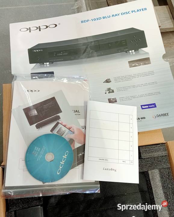 Nowy odtwarzacz Blueray marki OPPO BDP103D 2015 DVD i Blu-ray Gdańsk