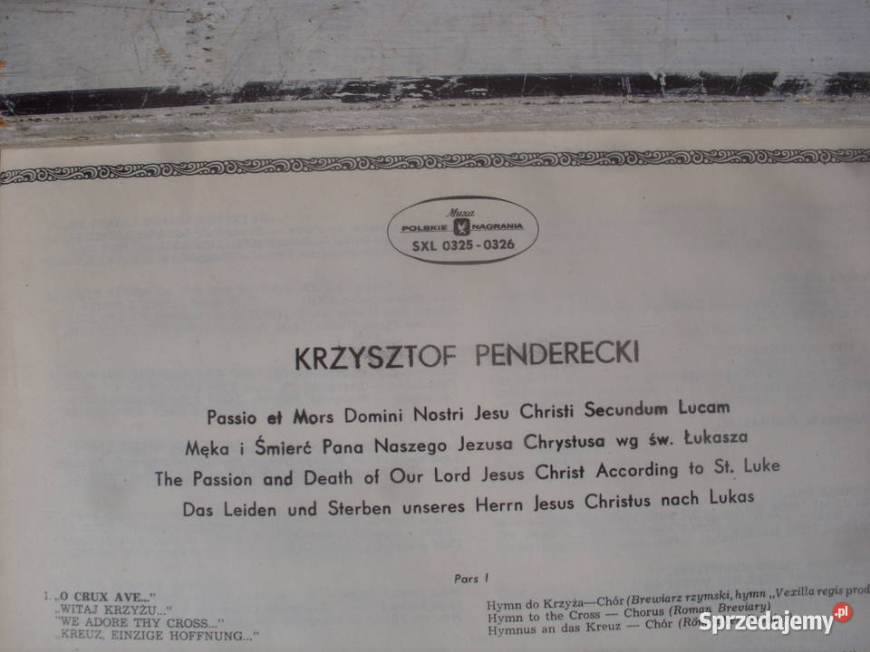 Kloasyka LP PENDERECKIPASSIO ET MORS2 CD