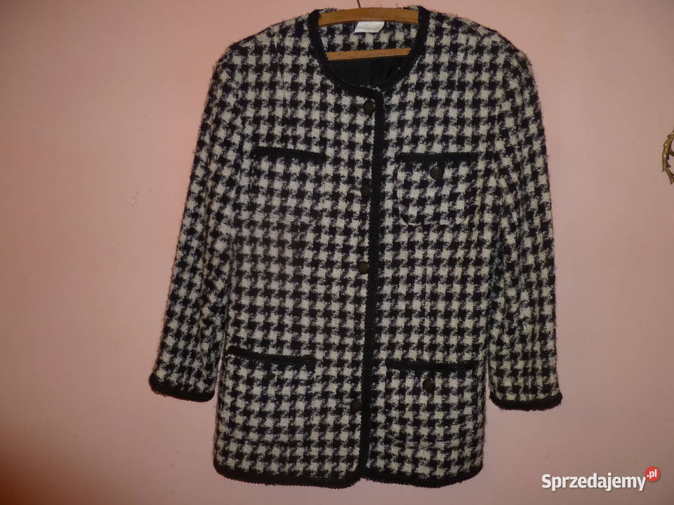 Żakiet pepitko biały Marynarki i żakiety małopolskie Kraków