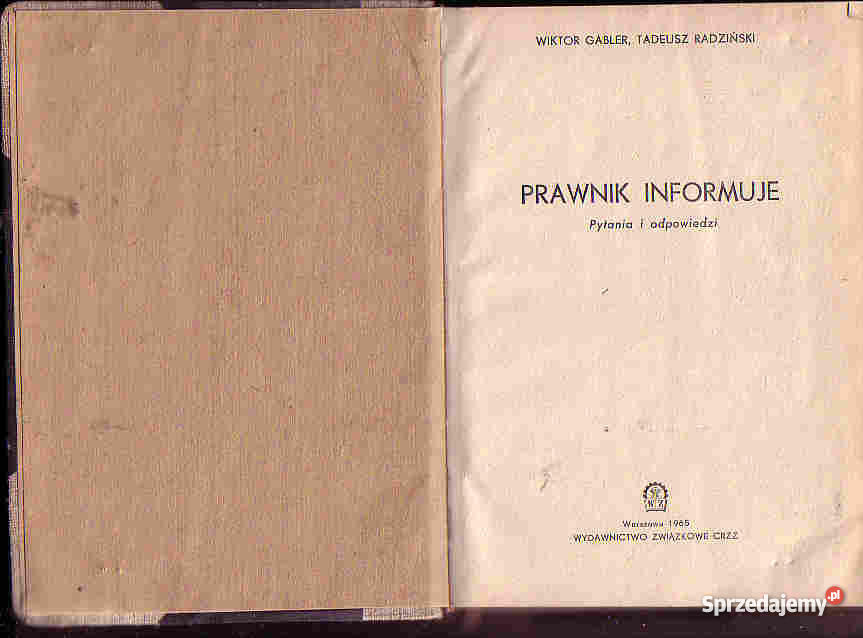 4542 PRAWNIK INFORMUJE PYTANIA I ODPOWIEDZI WIKT prawo i administracja