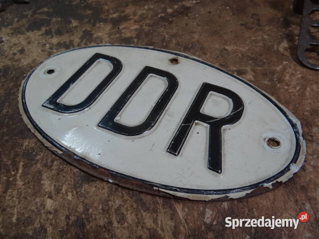 DDR ka tabliczka Trabant Wartburg IFA Barkas org osobowe Żary