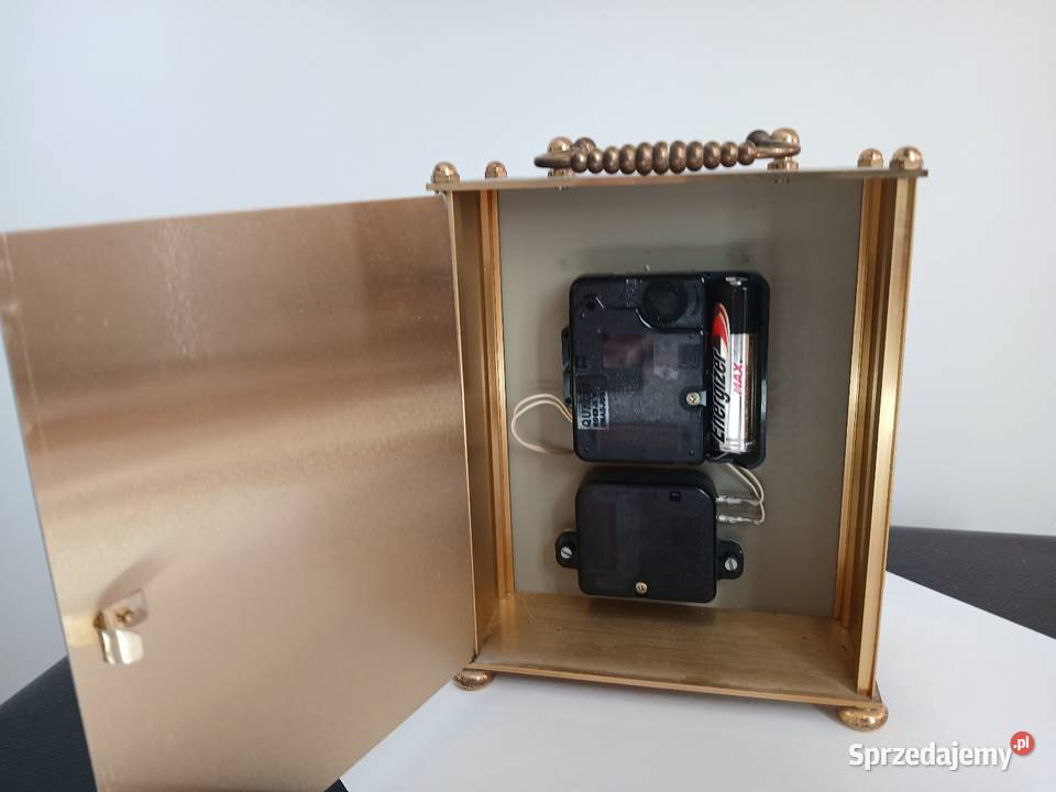 Zegar mosiężny żółty Zegary