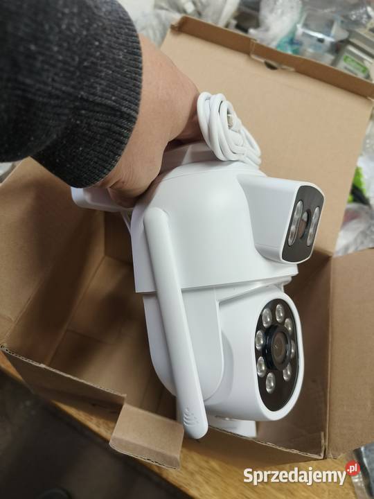 Kamera zewnętrzna wifi dwa obiektywy