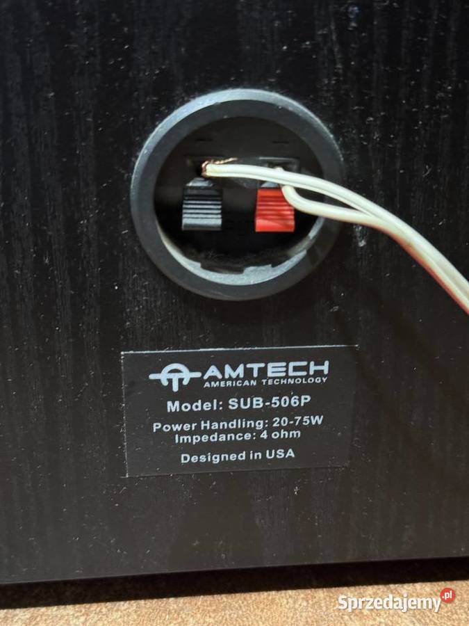 Zestaw głośniki kolumny AMTECH 61 czarne Świętochłowice