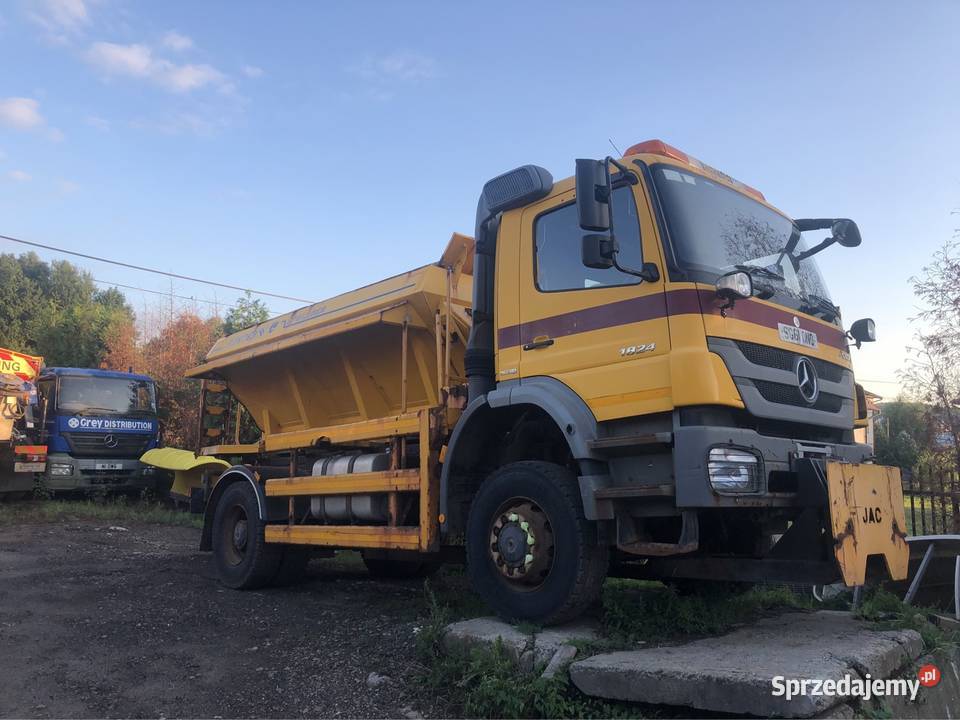 Mercedes Axor 1824 4x4 piaskarka solarka econ możliwa zamiana Sędziszów Małopolski