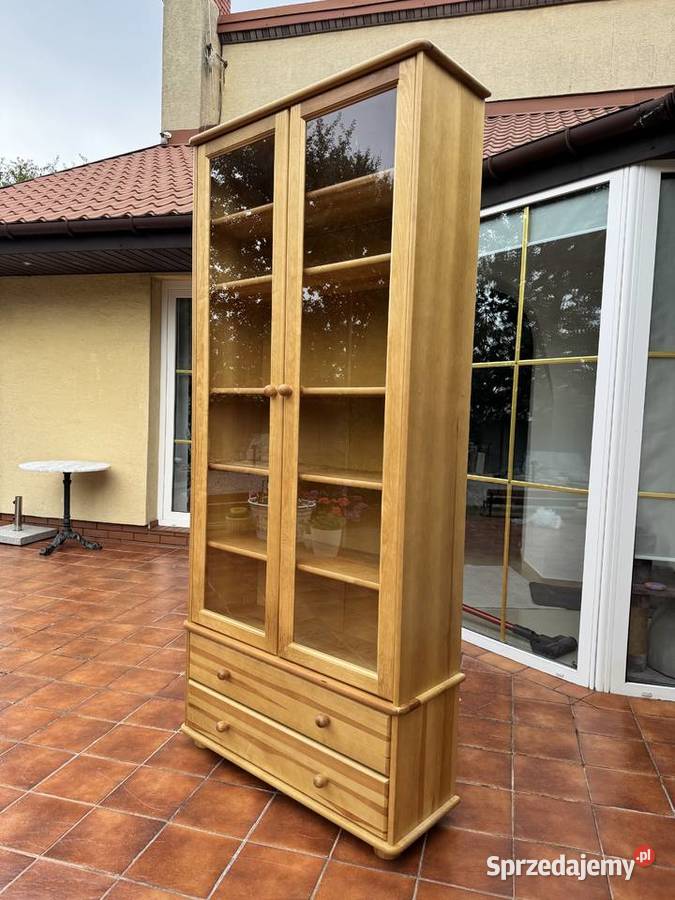 Witryna drewniana biblioteka półki na książki mazowieckie Garwolin