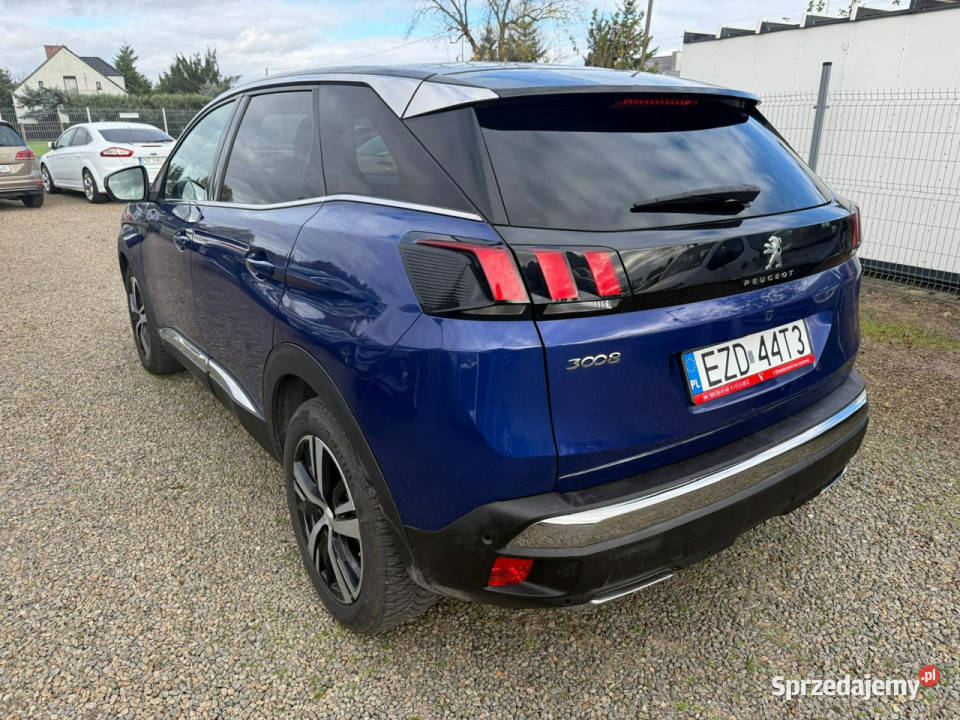 Peugeot 3008 GTline navi gwarancja 80 II 2016 granatowy Zbąszyń