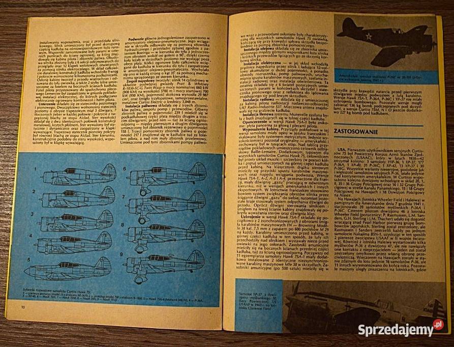 Samolot myśliwski Curtiss Hawk 75 seria TBiU Chełmno