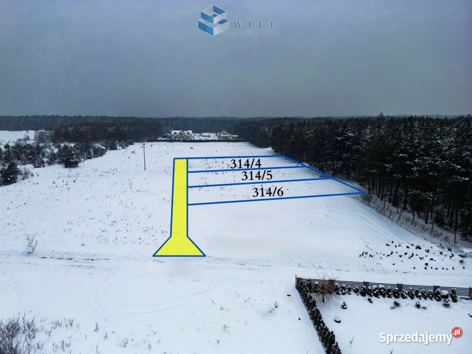 Działka 1000m2 Bryńsk warmińsko-mazurskie