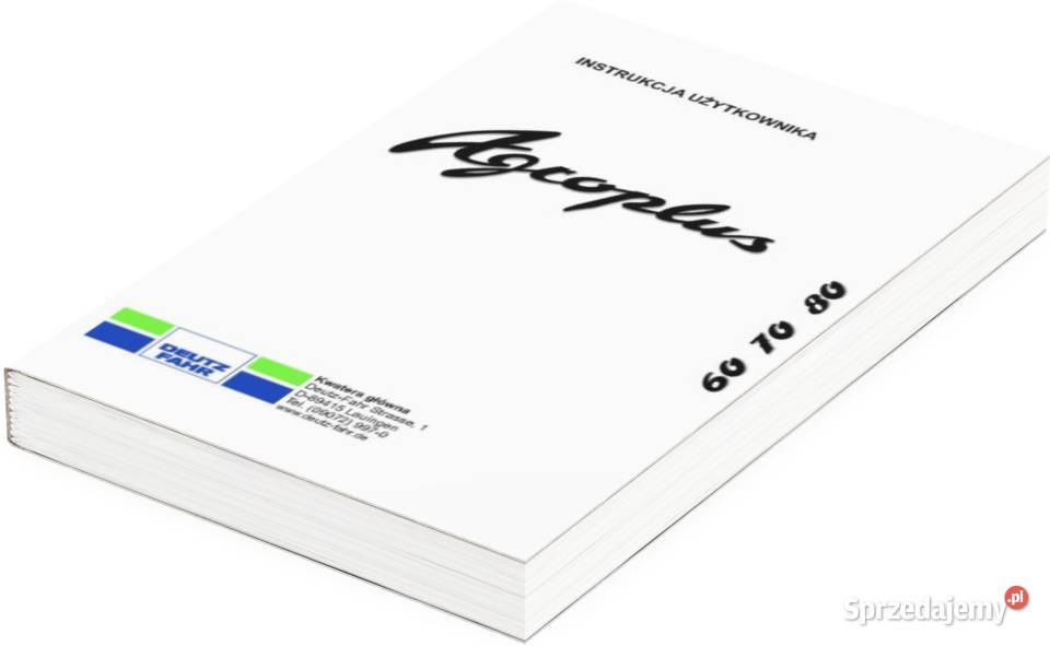 Deutz Fahr Silniki Instrukcja obsługi katalog wielkopolskie Szamotuły