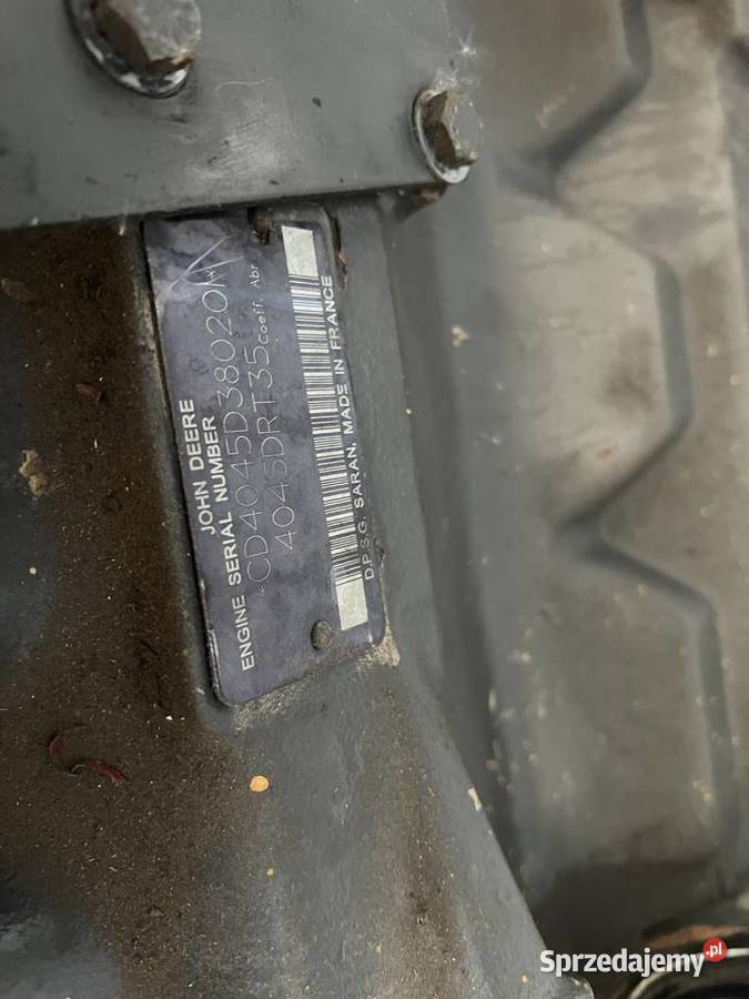 Silnik John deere blok słupek 4045DRT35 renault Silnik i osprzęt Turek