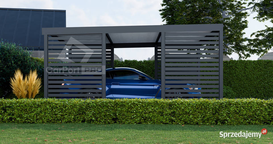 CarPort PREMIUM wiata samochodowa 4x5 antracyt